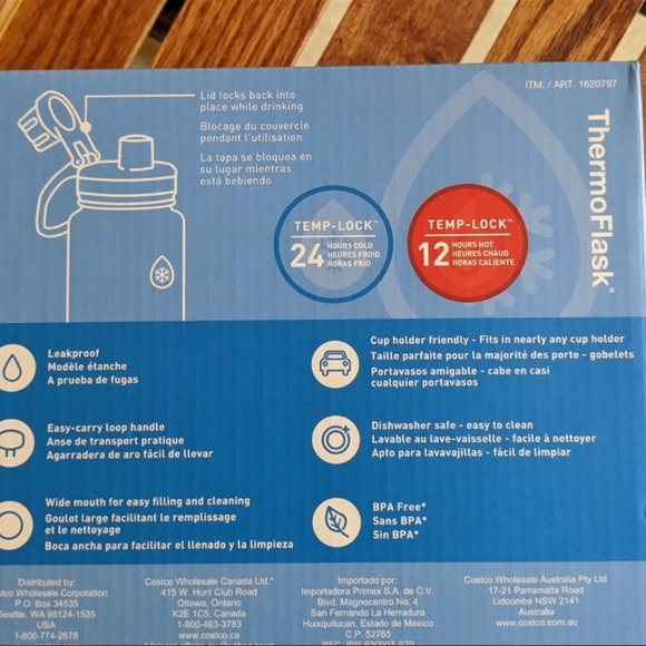 ThermoFlask 2 Pack 24oz Stainless Steel Insulated Water Bottles - Picture 9 of 12